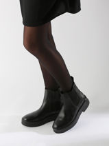 Chelsea Boots Uit Leder Tommy hilfiger Zwart accessoires 8095BDS-vue-porte